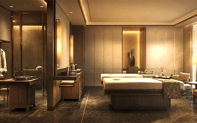 Here is a render of one of the Mandarin Oriental Makati Manila's Spa Wellness Treatment Rooms.
